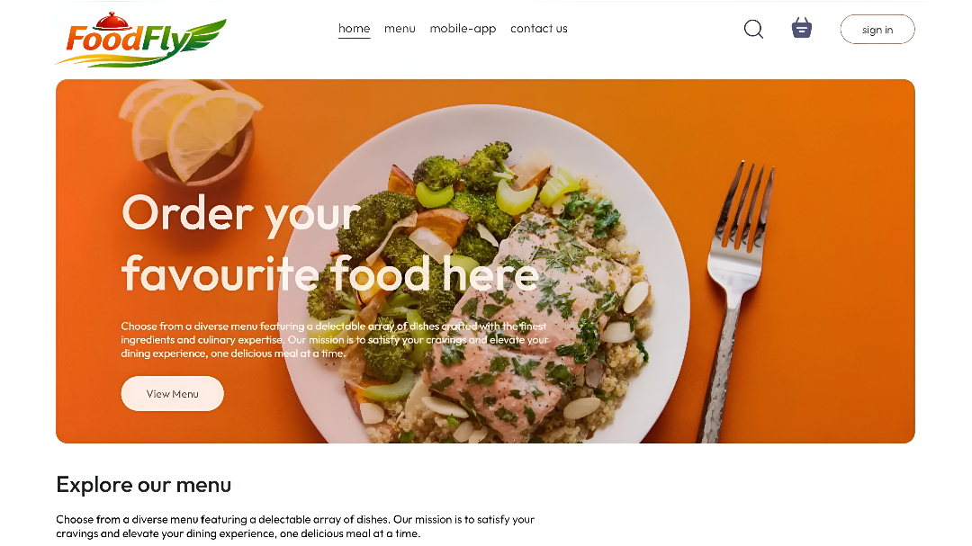 Food Delivery Website